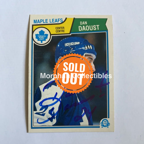 Dan Daoust - Autographed Card 1983-84 Opc Rc