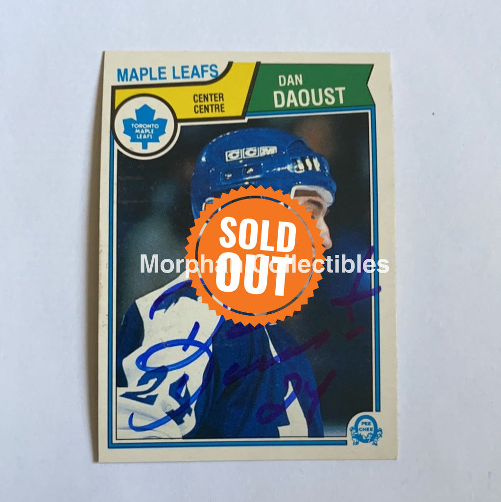 Dan Daoust - Autographed Card 1983-84 Opc Rc