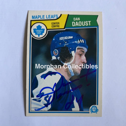 Dan Daoust - Autographed Card 1983-84 Opc Rc