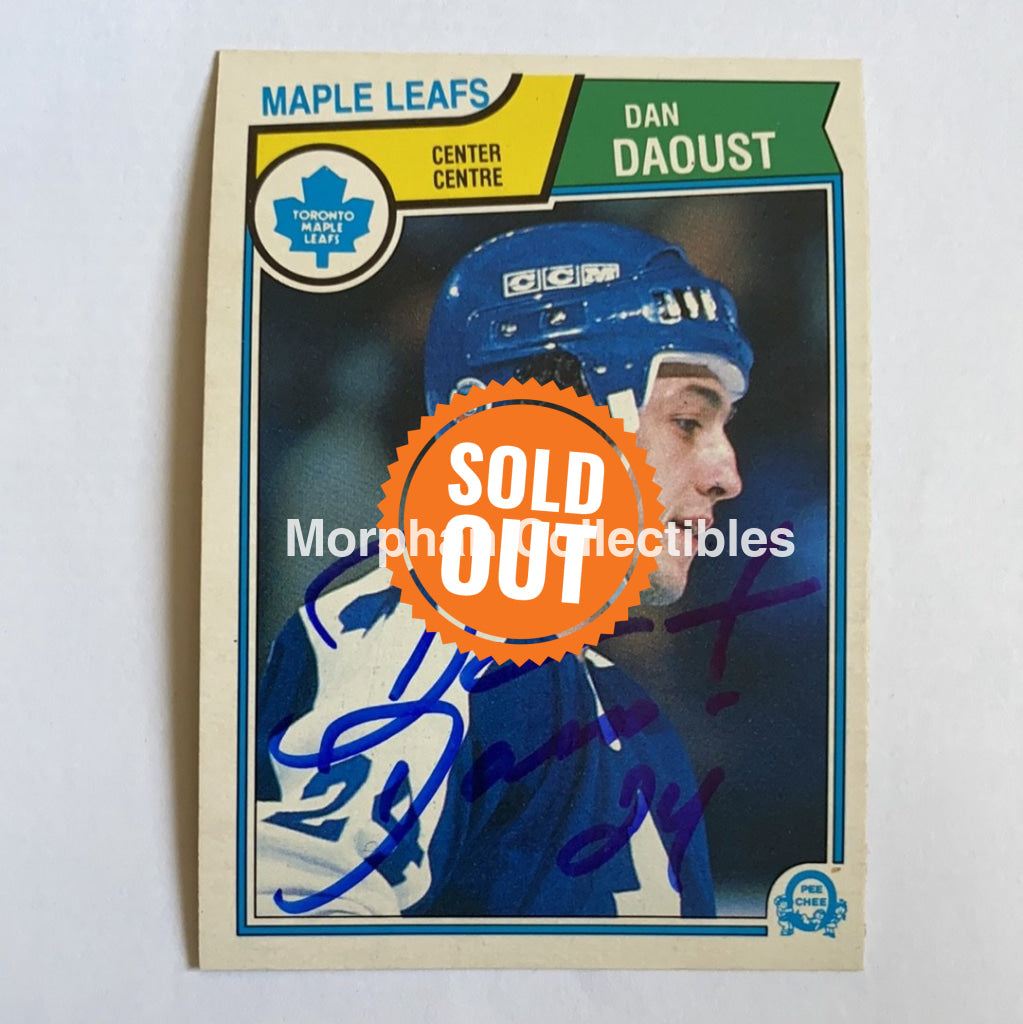 Dan Daoust - Autographed Card 1983-84 Opc Rc