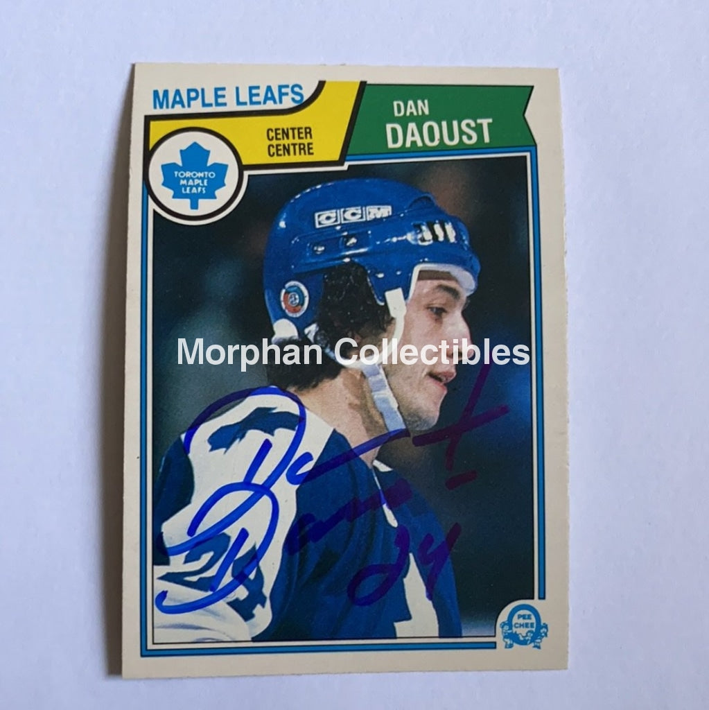 Dan Daoust - Autographed Card 1983-84 Opc Rc