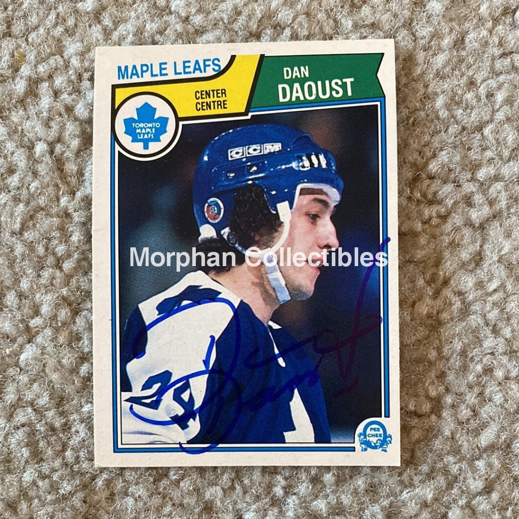 Dan Daoust - Autographed Card 1983-84 Opc Rc