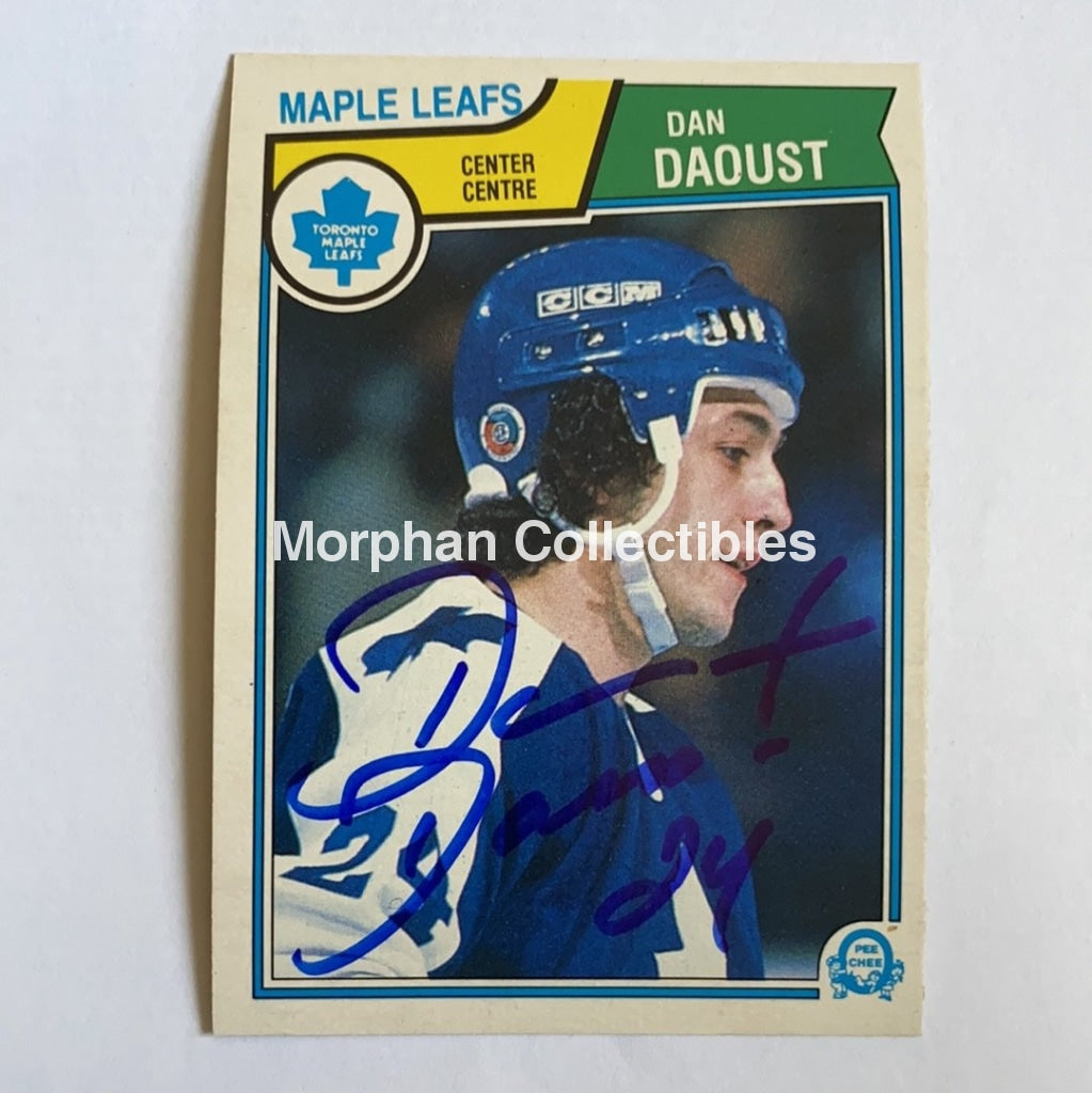 Dan Daoust - Autographed Card 1983-84 Opc Rc