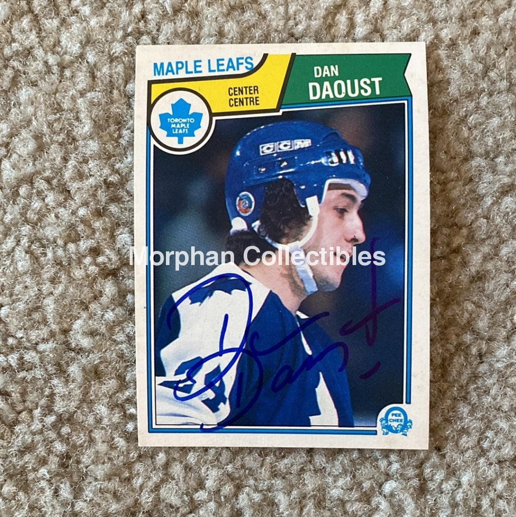 Dan Daoust - Autographed Card 1983-84 Opc Rc