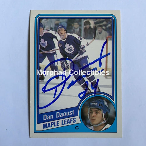 Dan Daoust - Autographed Card 1984-85 Opc