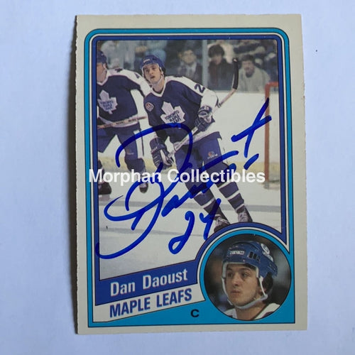 Dan Daoust - Autographed Card 1984-85 Opc