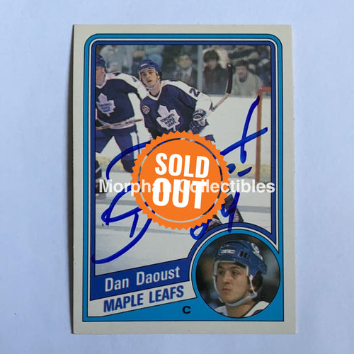 Dan Daoust - Autographed Card 1984-85 Opc