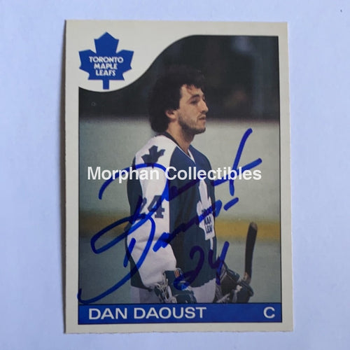 Dan Daoust - Autographed Card 1985-86 Opc