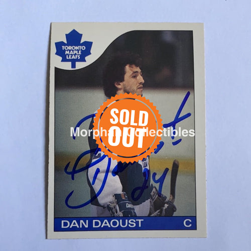 Dan Daoust - Autographed Card 1985-86 Opc
