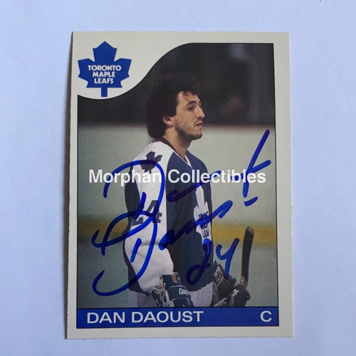 Dan Daoust - Autographed Card 1985-86 Opc