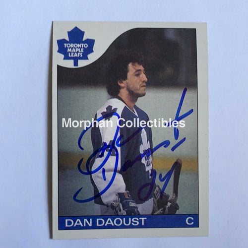 Dan Daoust - Autographed Card 1985-86 Topps