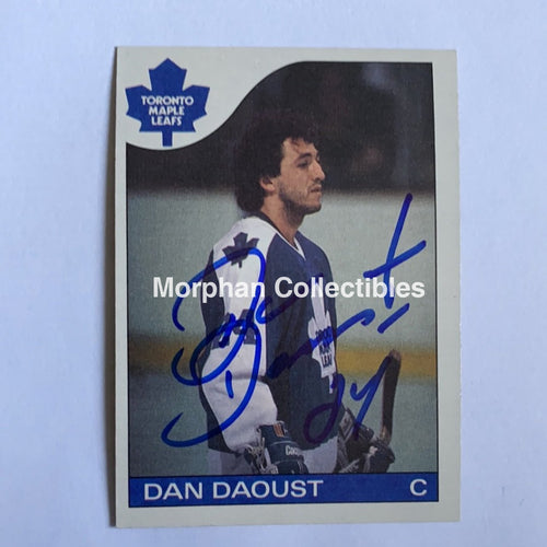 Dan Daoust - Autographed Card 1985-86 Topps