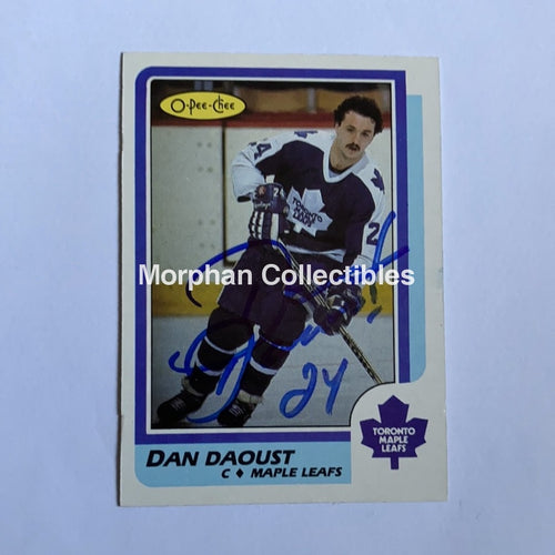 Dan Daoust - Autographed Card 1986-87 Opc