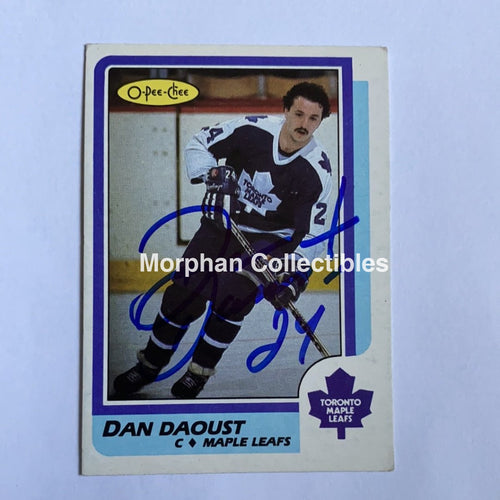 Dan Daoust - Autographed Card 1986-87 Opc