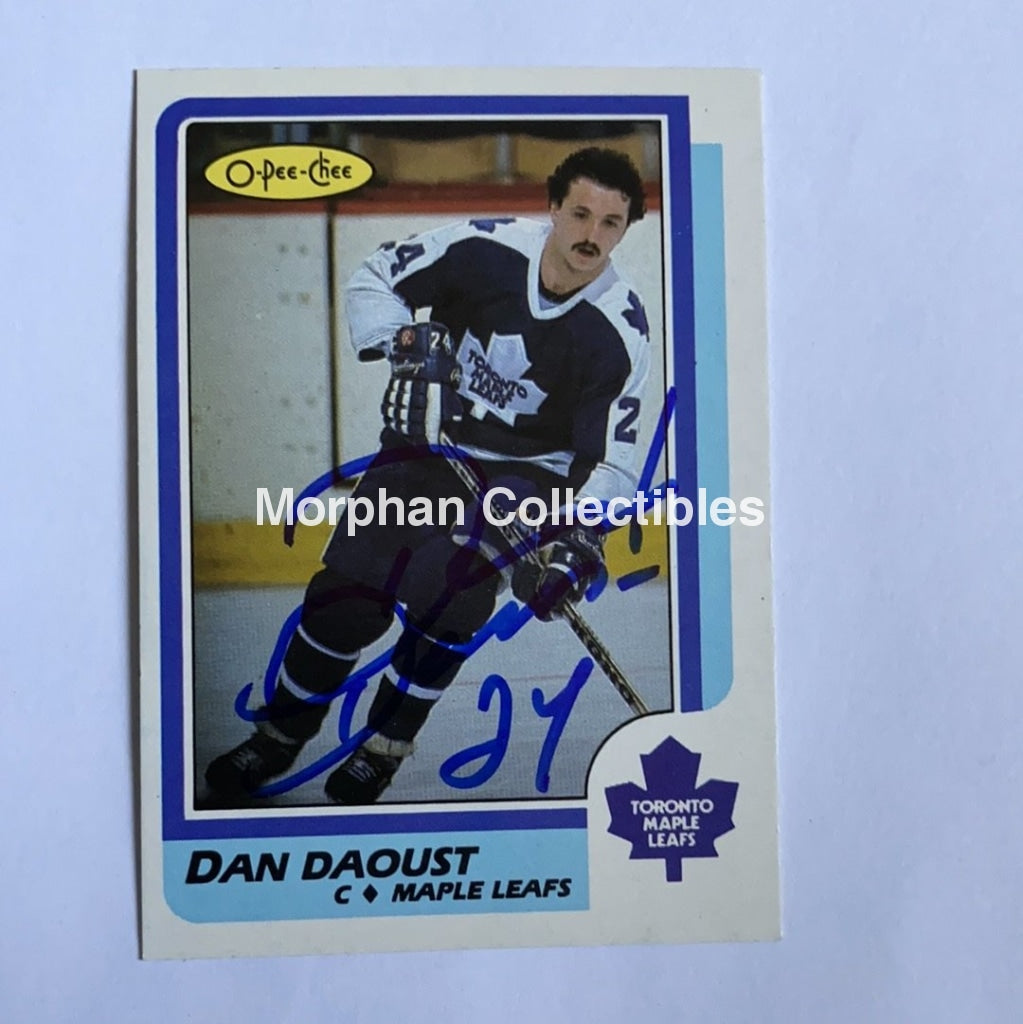 Dan Daoust - Autographed Card 1986-87 Opc