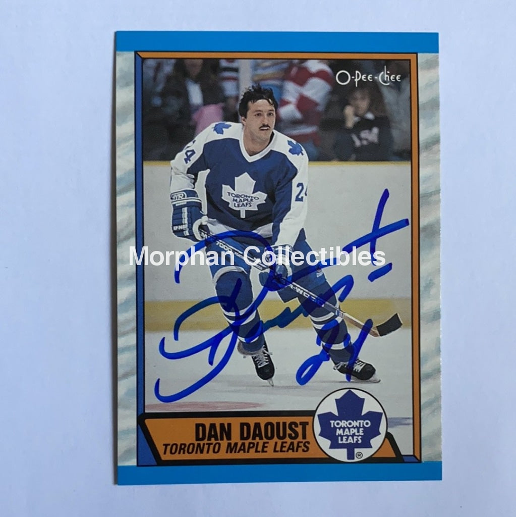 Dan Daoust - Autographed Card 1989-90 Opc