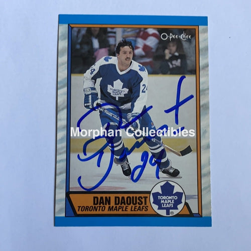 Dan Daoust - Autographed Card 1989-90 Opc