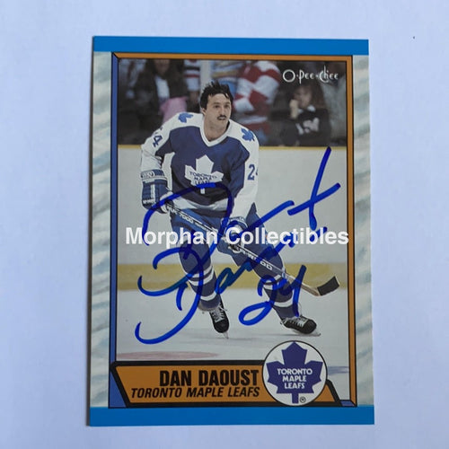 Dan Daoust - Autographed Card 1989-90 Opc
