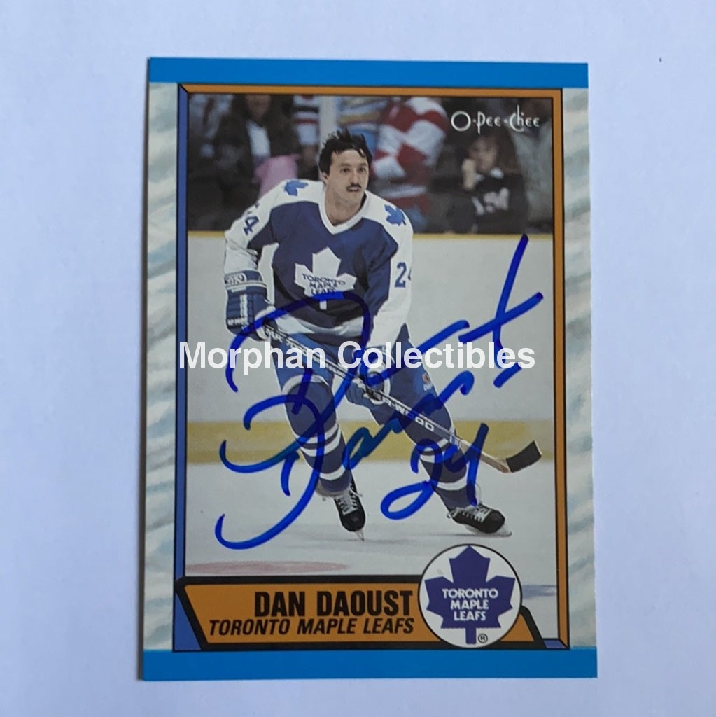 Dan Daoust - Autographed Card 1989-90 Opc