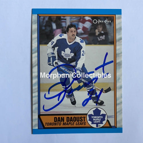 Dan Daoust - Autographed Card 1989-90 Opc