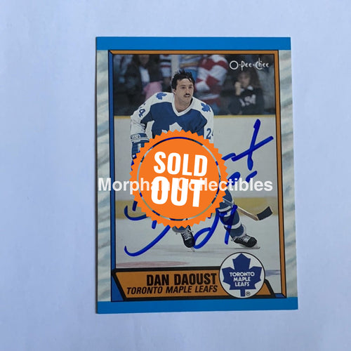 Dan Daoust - Autographed Card 1989-90 Opc