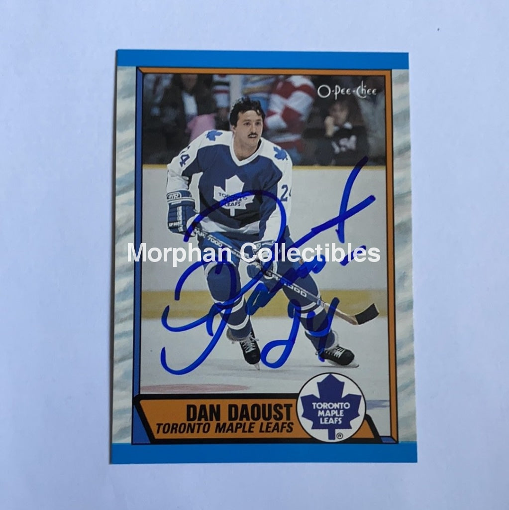 Dan Daoust - Autographed Card 1989-90 Opc