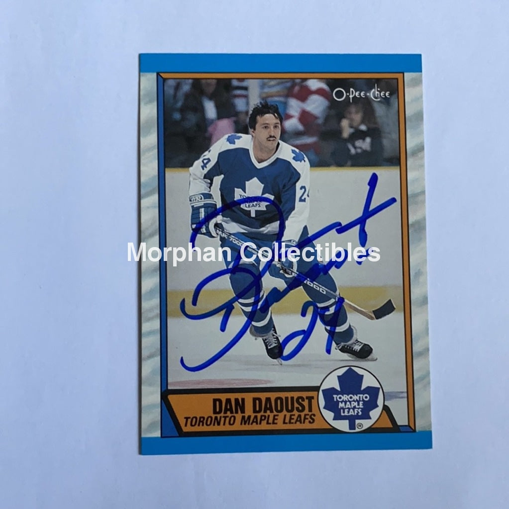 Dan Daoust - Autographed Card 1989-90 Opc