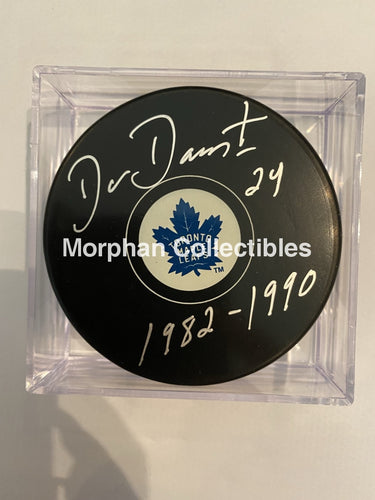 Dan Daoust - Autographed Puck Toronto Maple Leafs