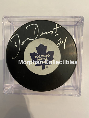 Dan Daoust - Autographed Puck Toronto Maple Leafs