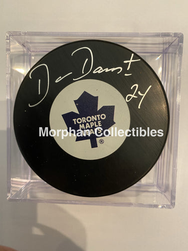 Dan Daoust - Autographed Puck Toronto Maple Leafs