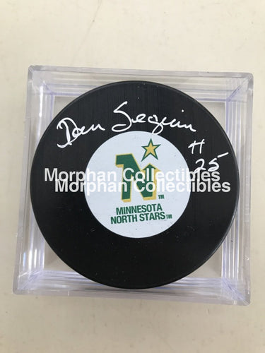 Dan Seguin - Autographed Minnesota Puck