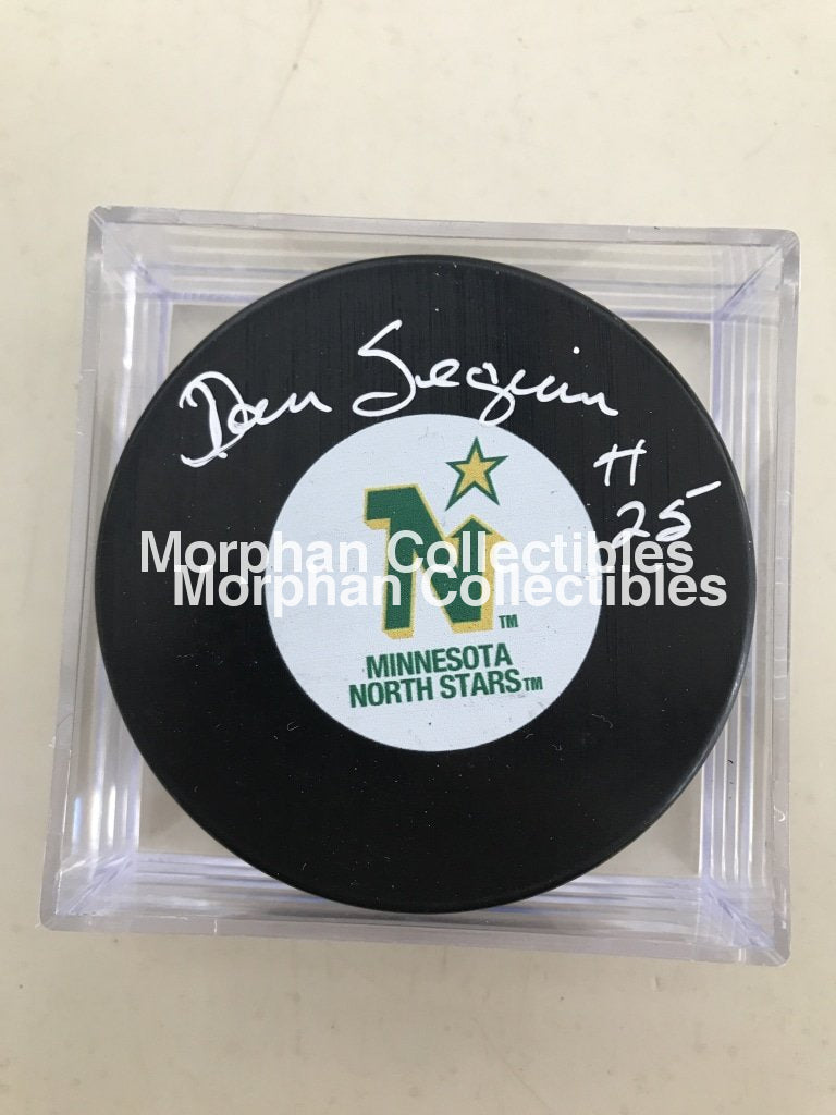 Dan Seguin - Autographed Minnesota Puck