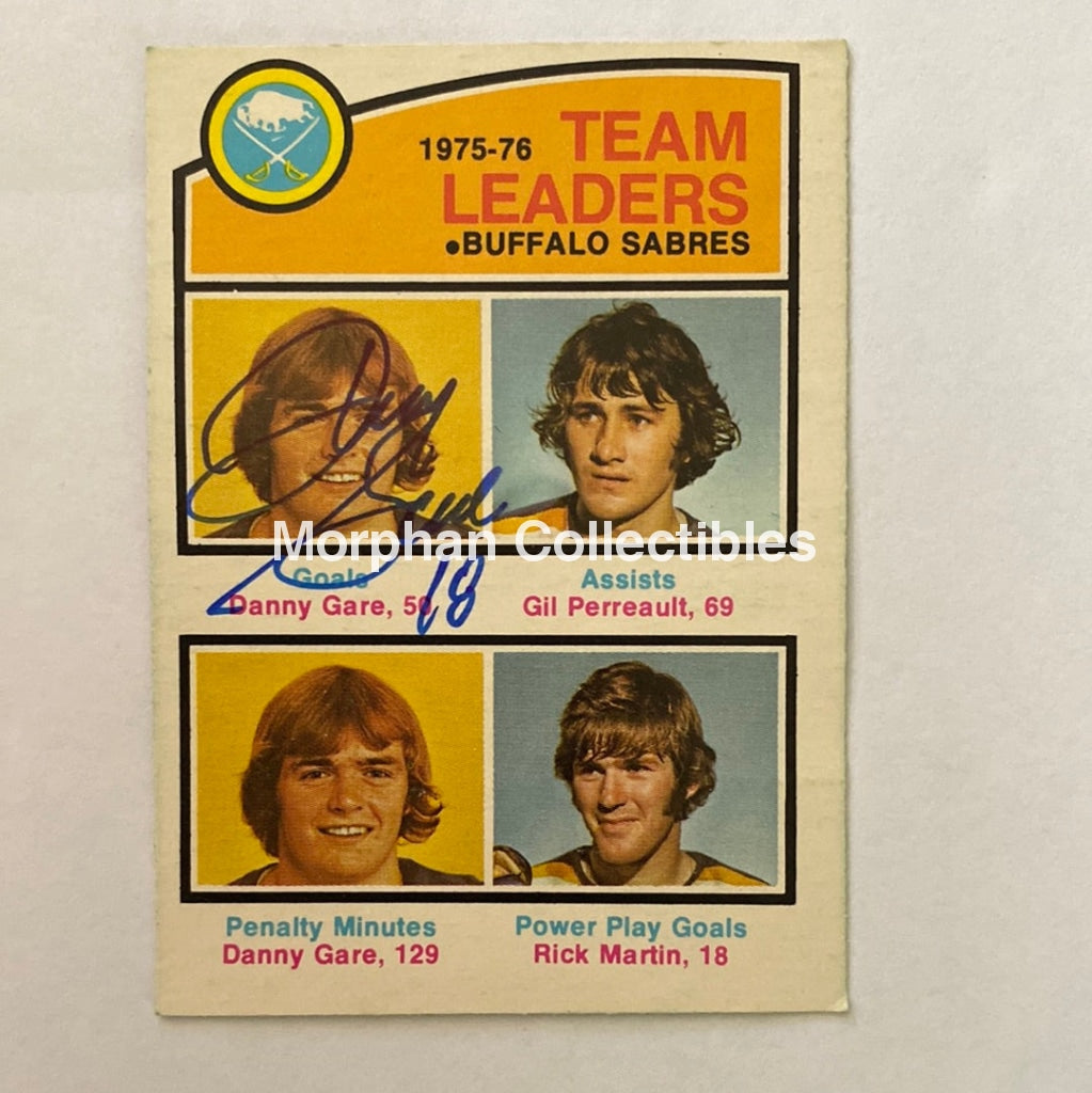 Danny Gare- Autographed Card - 1976-77 Opc