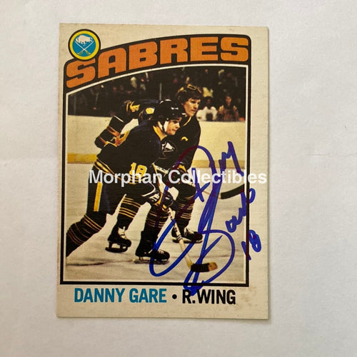 Danny Gare- Autographed Card - 1976-77 Opc