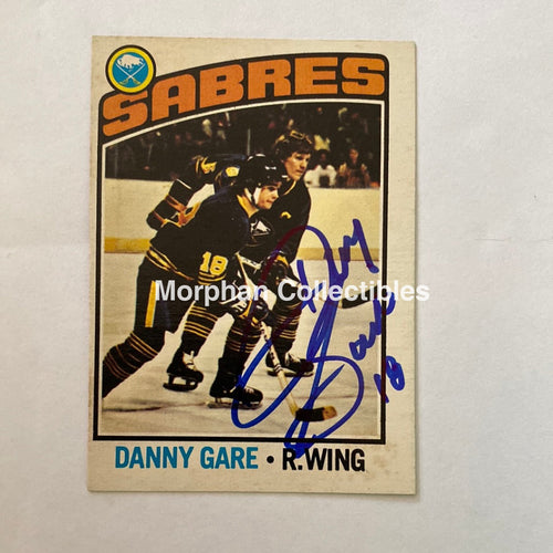 Danny Gare- Autographed Card - 1976-77 Opc