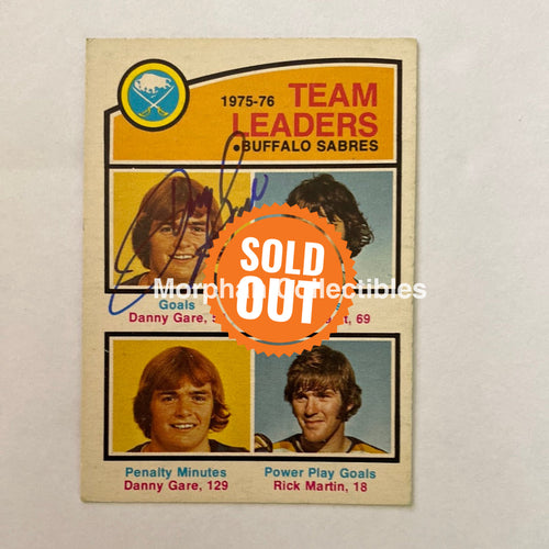Danny Gare- Autographed Card - 1976-77 Opc