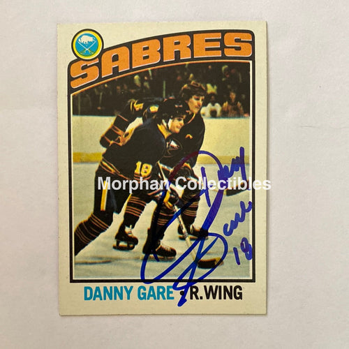 Danny Gare- Autographed Card - 1976-77 Topps