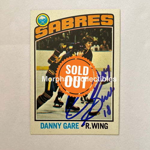 Danny Gare- Autographed Card - 1976-77 Topps