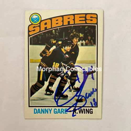 Danny Gare- Autographed Card - 1976-77 Topps