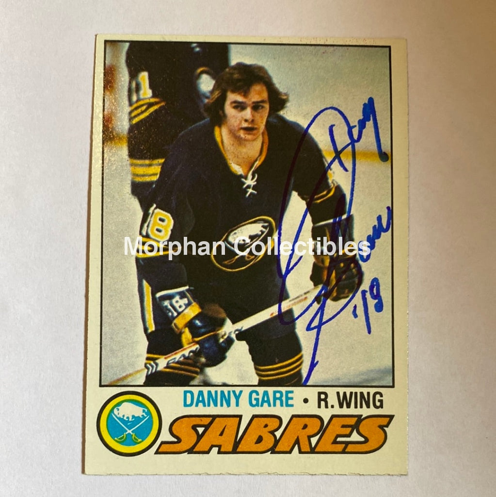 Danny Gare- Autographed Card - 1977-78 Topps