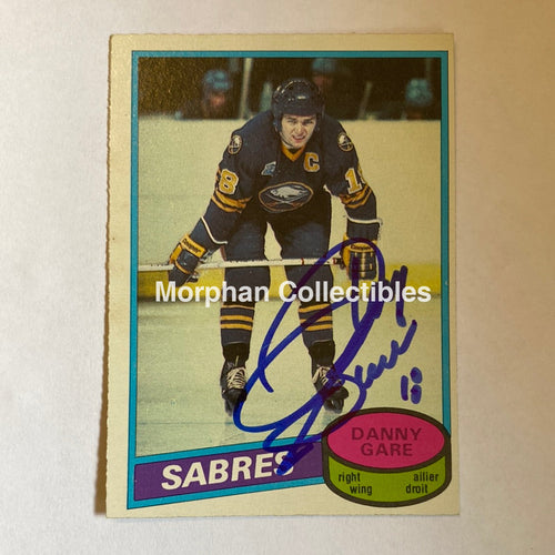 Danny Gare- Autographed Card - 1980-81 Opc