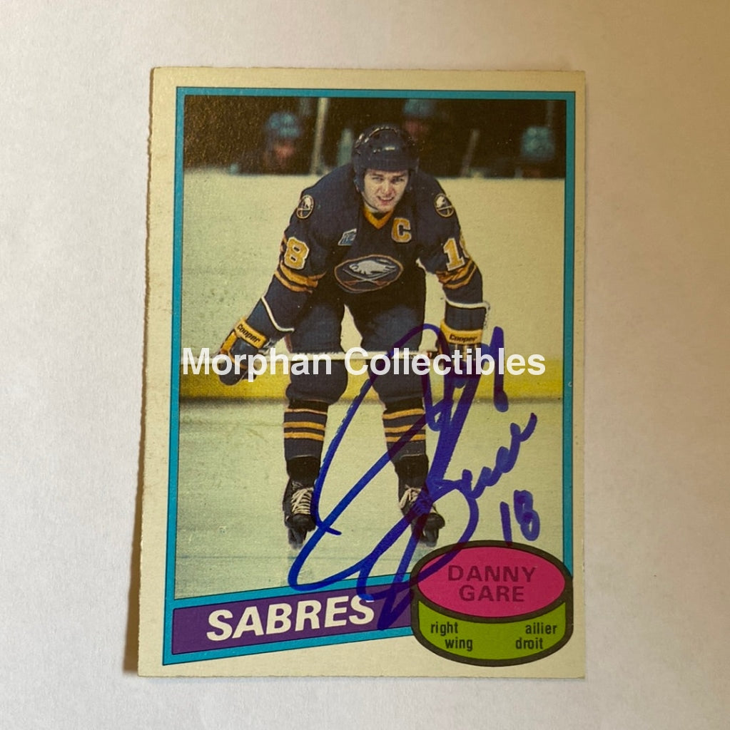 Danny Gare- Autographed Card - 1980-81 Opc