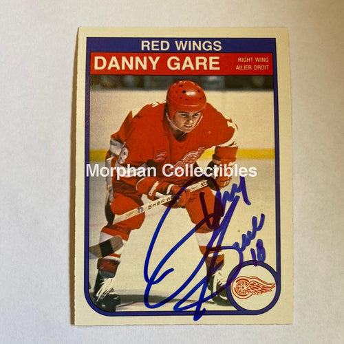 Danny Gare- Autographed Card - 1982-83 Opc