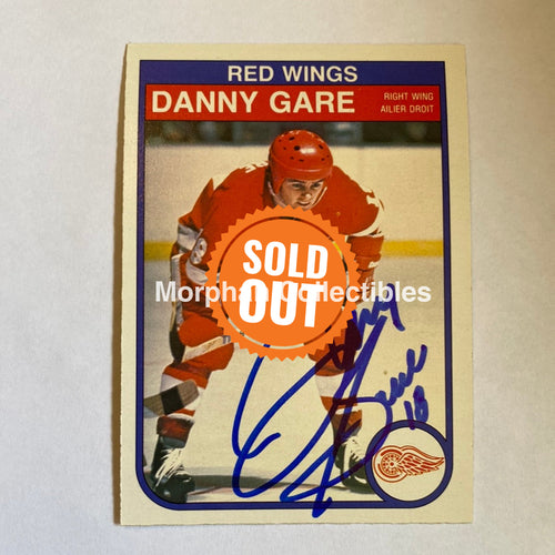 Danny Gare- Autographed Card - 1982-83 Opc
