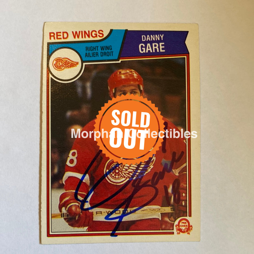 Danny Gare- Autographed Card - 1983-84 Opc