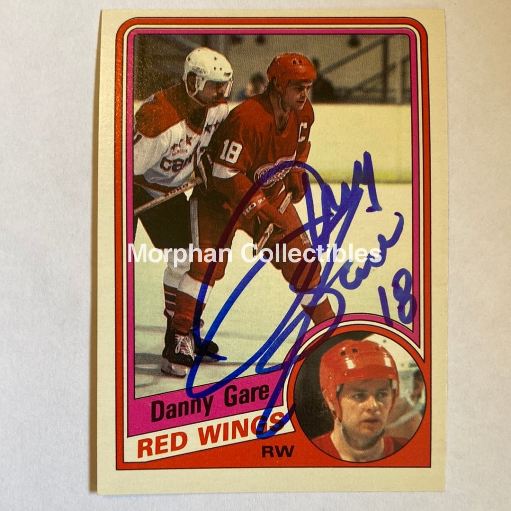 Danny Gare- Autographed Card - 1984-85 Opc