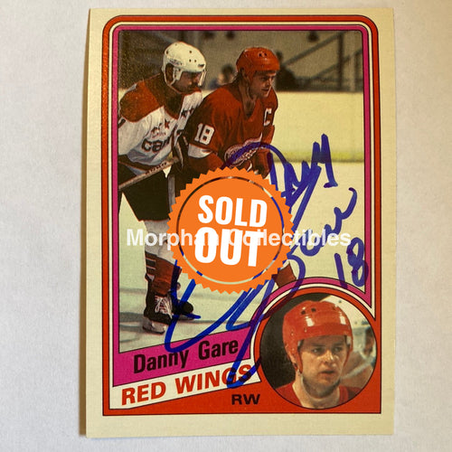 Danny Gare- Autographed Card - 1984-85 Opc