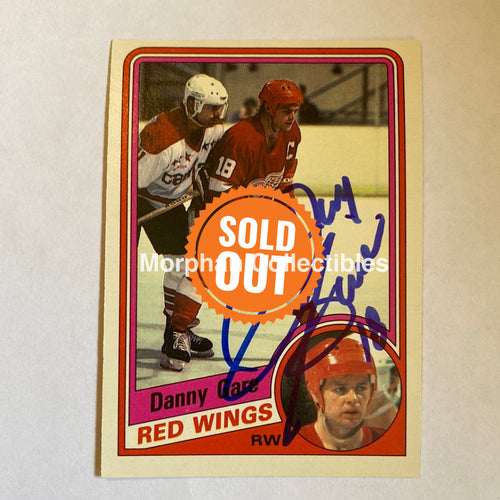 Danny Gare- Autographed Card - 1984-85 Opc