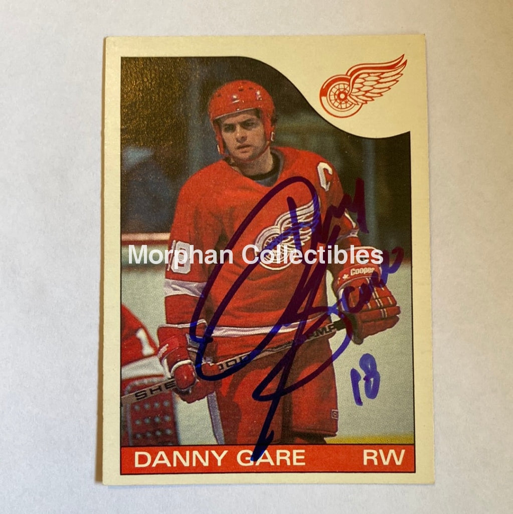 Danny Gare- Autographed Card - 1985-86 Opc