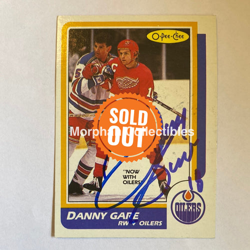 Danny Gare- Autographed Card - 1986-87 Opc